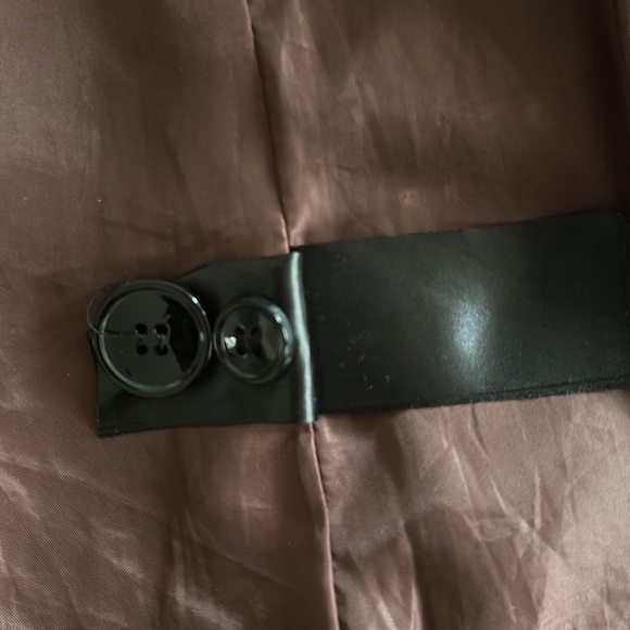 H&M belted vegan wool coat in European size 32 (US xxs). Elegant old money look. - Picture 3 of 3